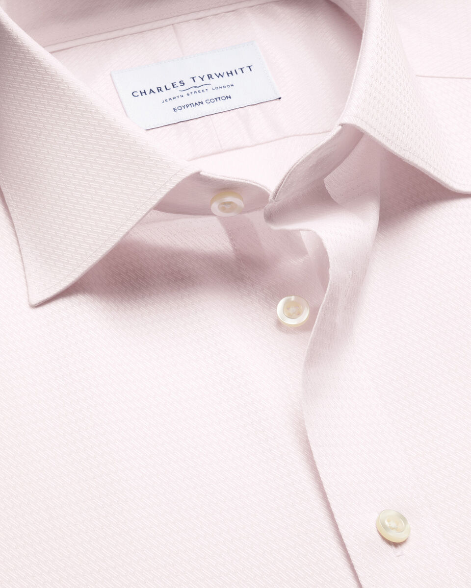 Luxury Texture Shirt - Light Pink