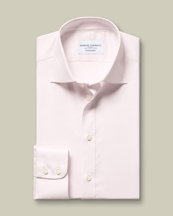 Luxury Texture Shirt - Light Pink