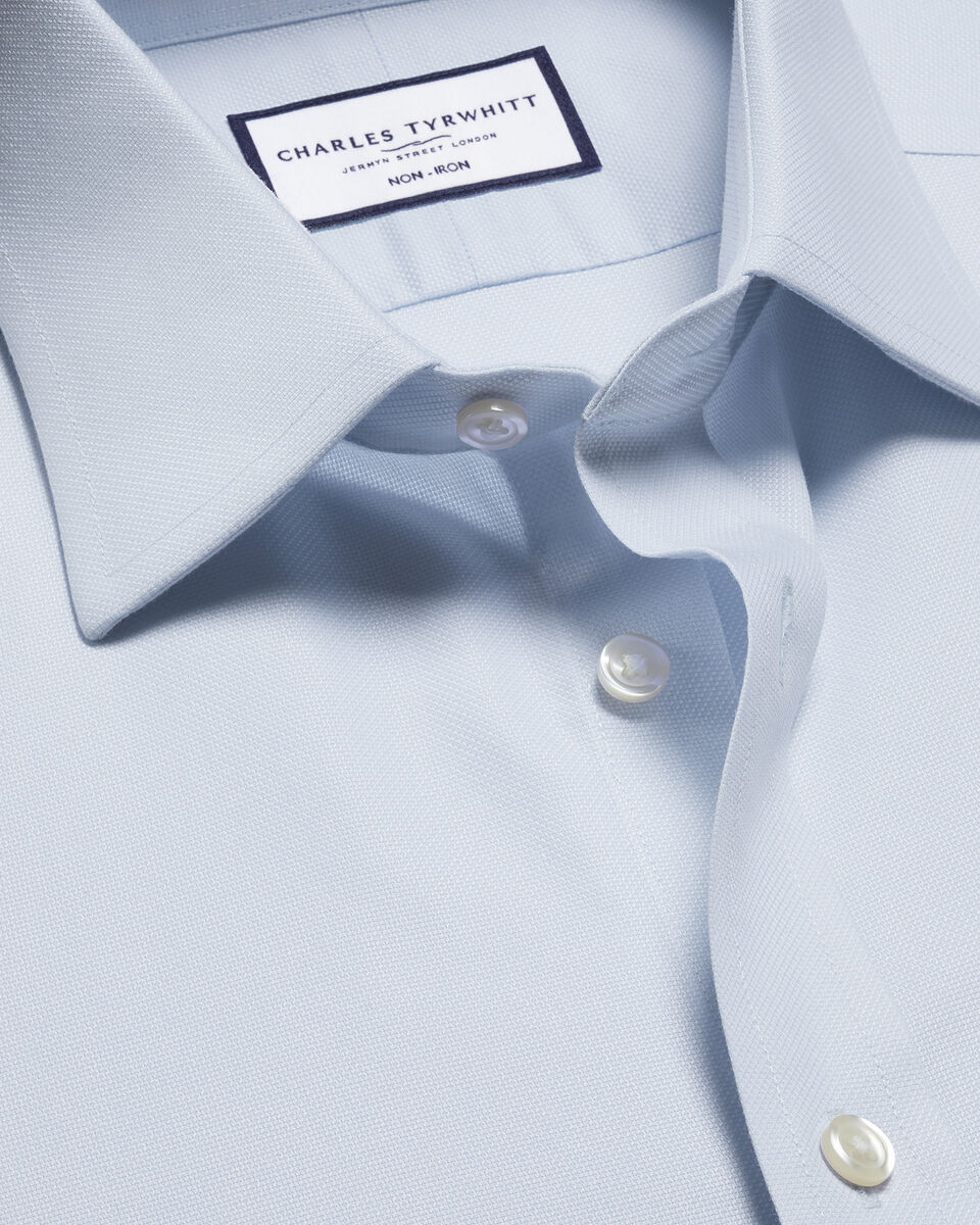 Non-Iron Royal Oxford Shirt - Ice Blue