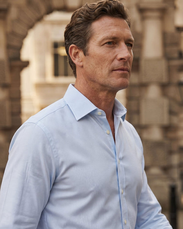 Non-Iron Royal Oxford Shirt - Ice Blue