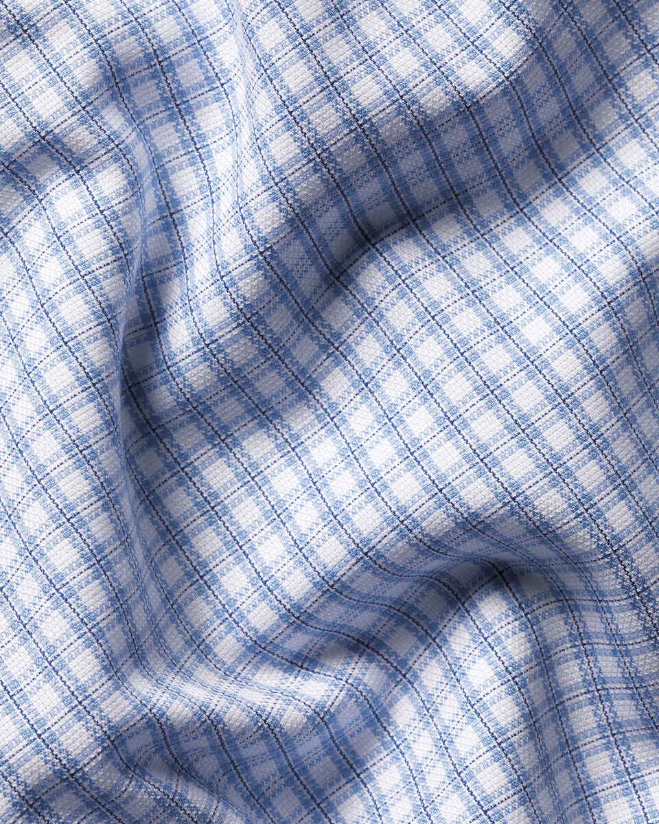 Non-Iron Royal Oxford Check Shirt - Blue