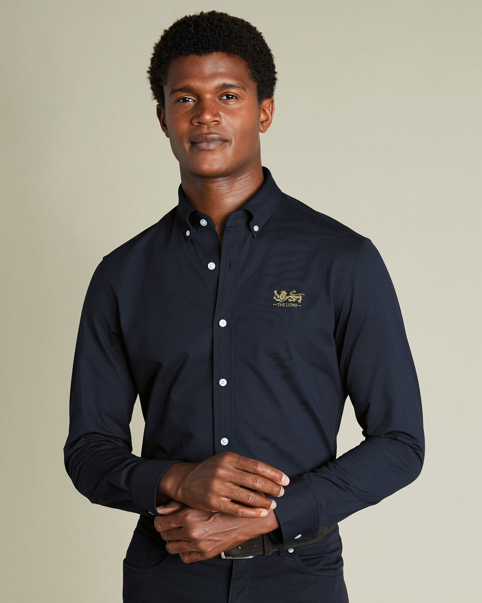 The Lions Performance Stretch Jersey Shirt - Navy