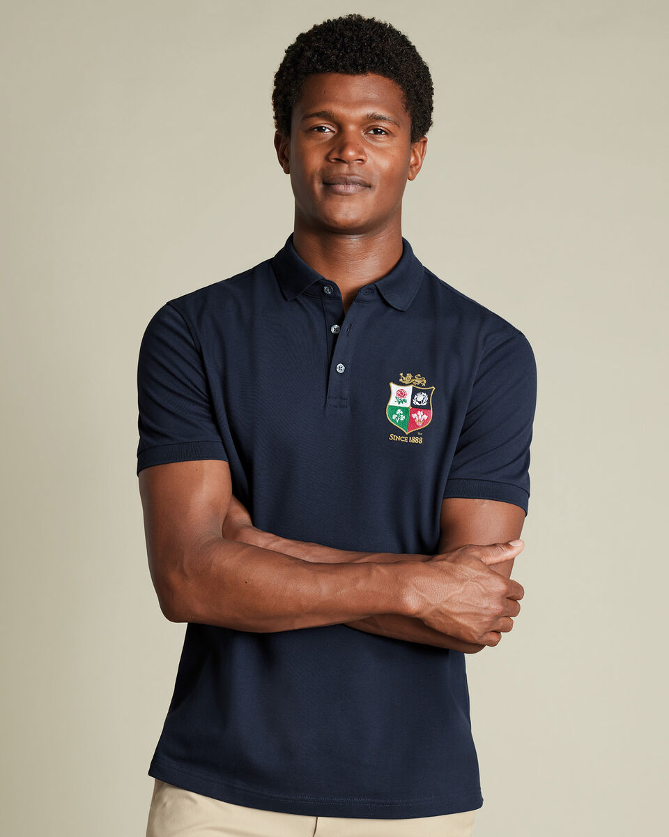 The Lions Pique Polo - Navy Secondary image