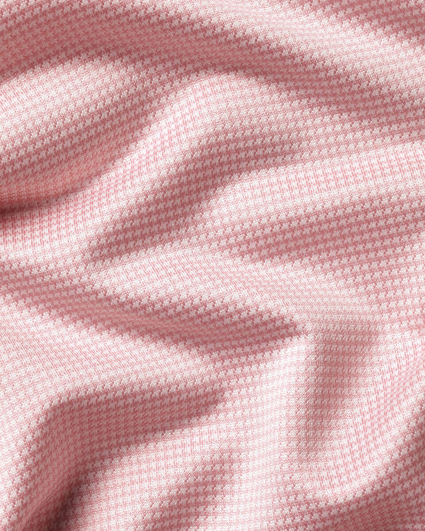Performance Stretch Shirt - Light Pink & White