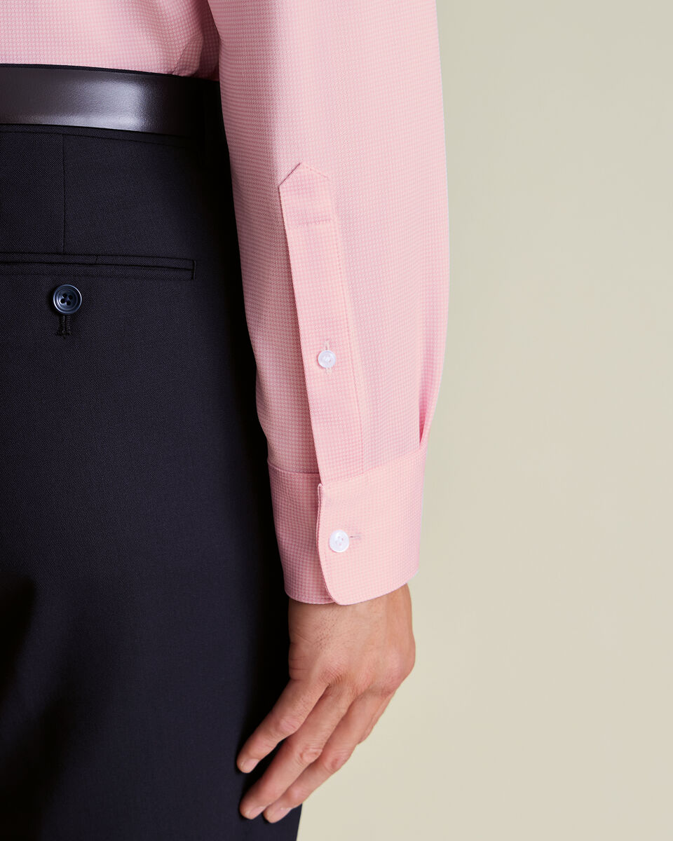 Performance Stretch Shirt - Light Pink & White
