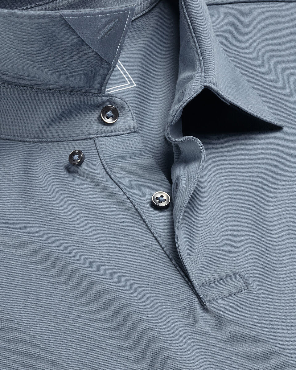 Smart Cotton Polo – Steel Blue Secondary image