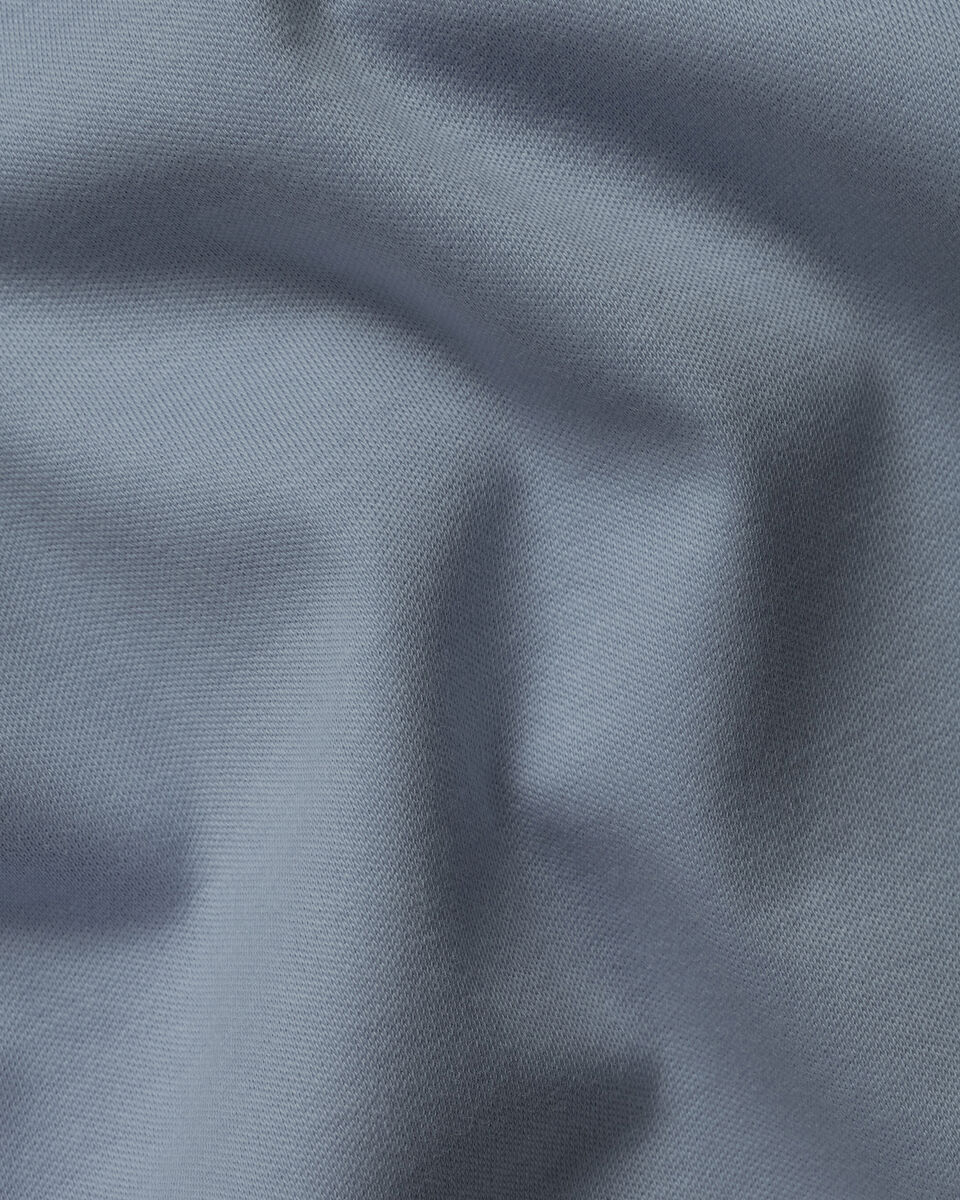 Smart Cotton Polo – Steel Blue