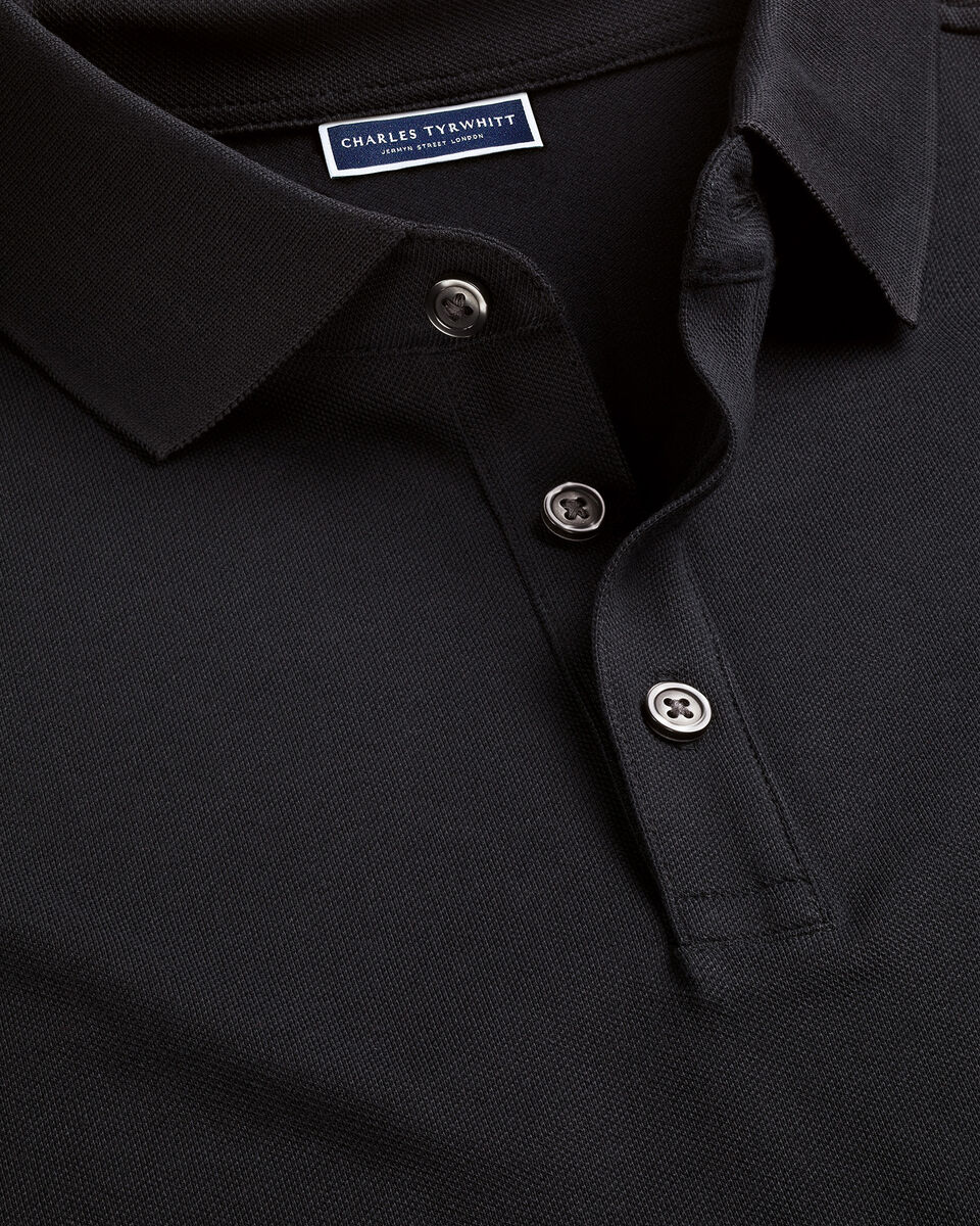 Pique Polo - Black