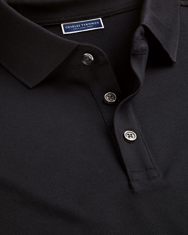 Pique Polo - Black