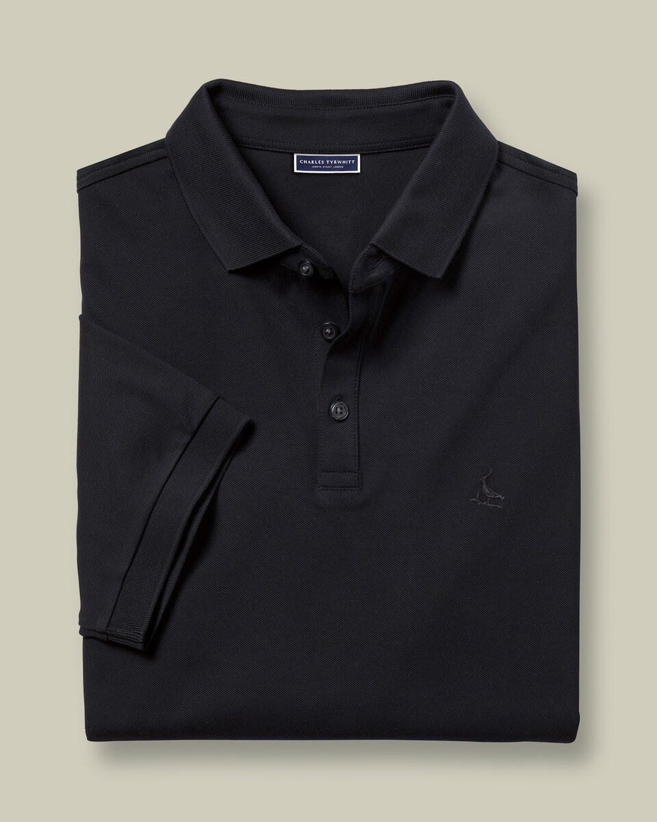 Pique Polo - Black