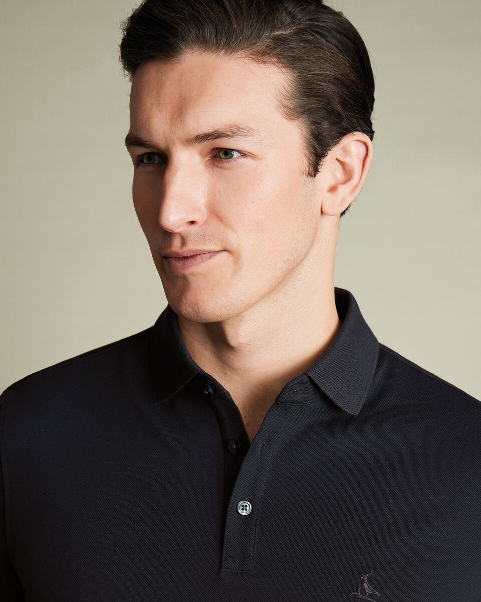 Pique Polo - Black