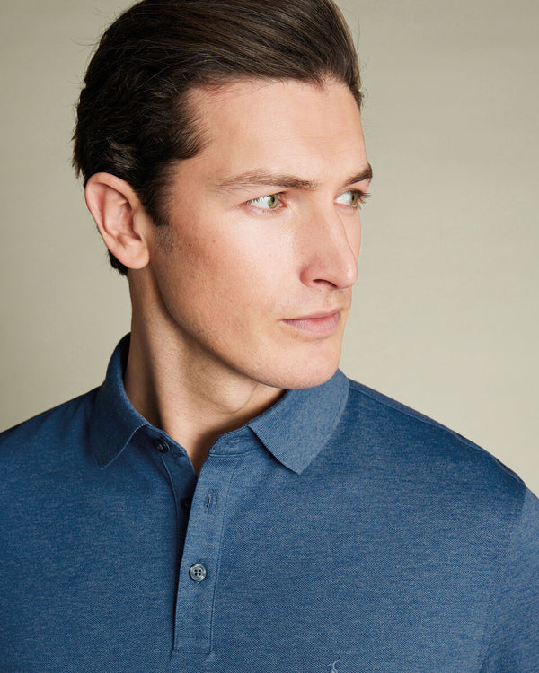 Pique Polo - Indigo Marl