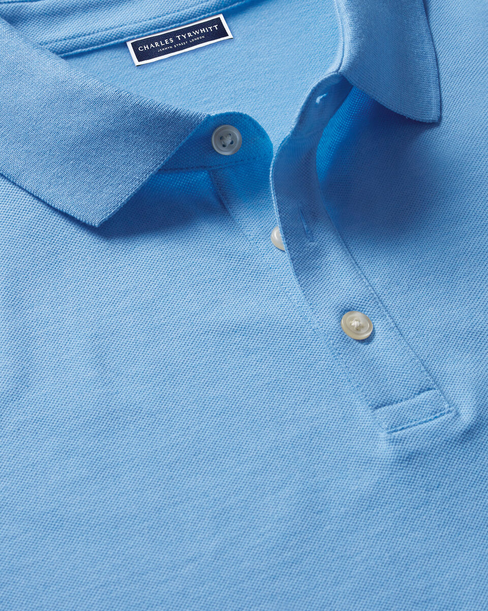 Pique Polo - Light Blue