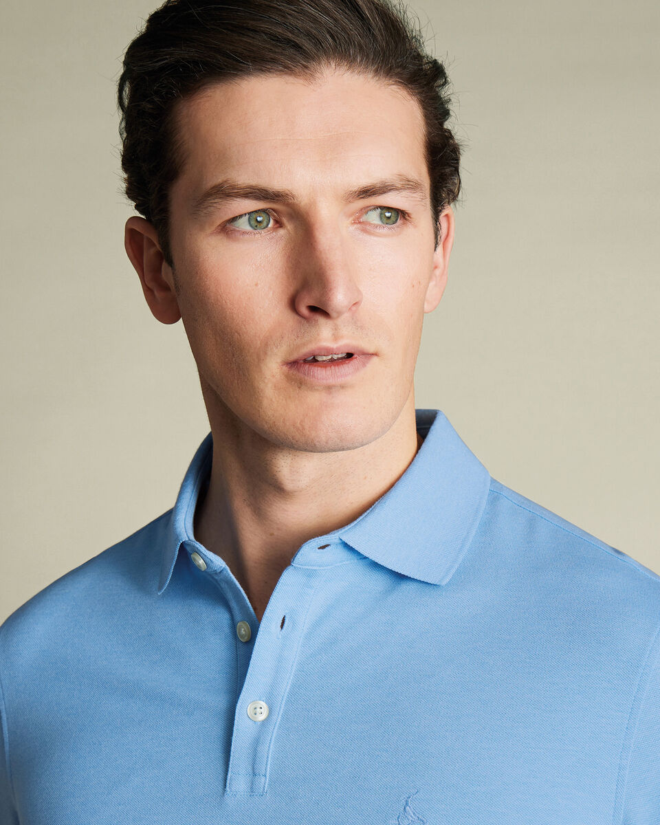 Pique Polo - Light Blue