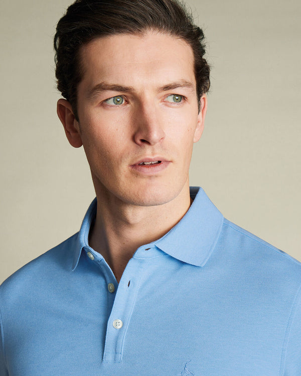 Pique Polo - Light Blue