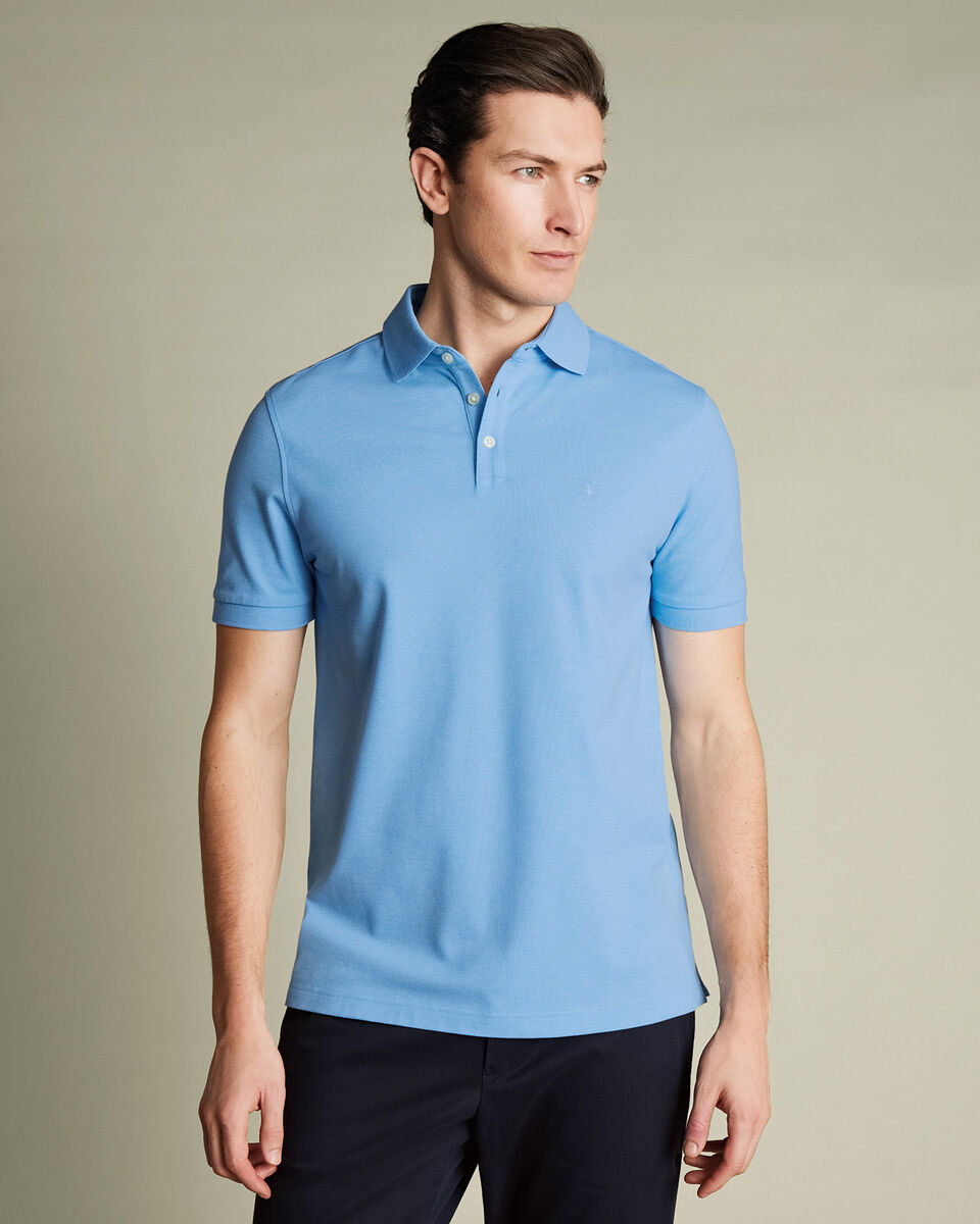 Pique Polo - Light Blue Main image