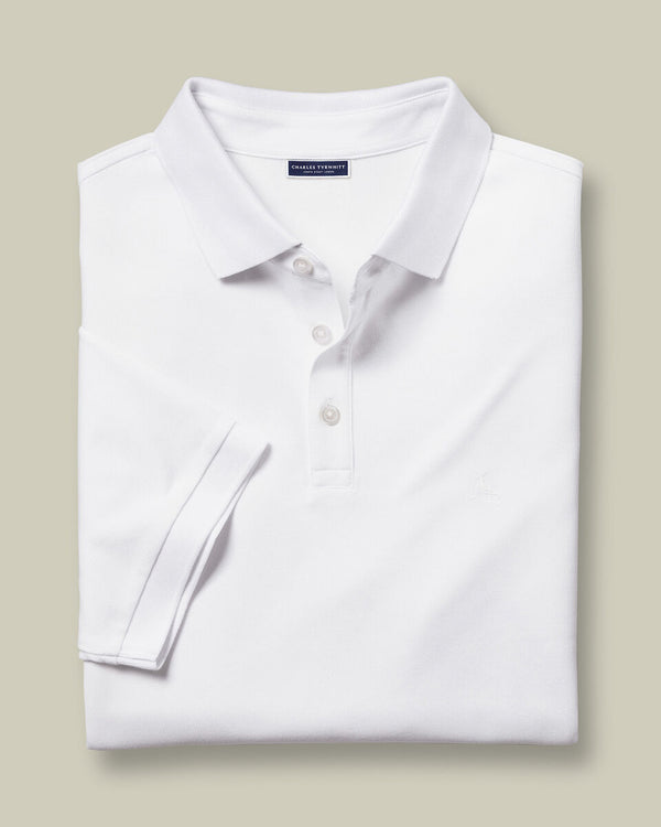 Pique Polo - White