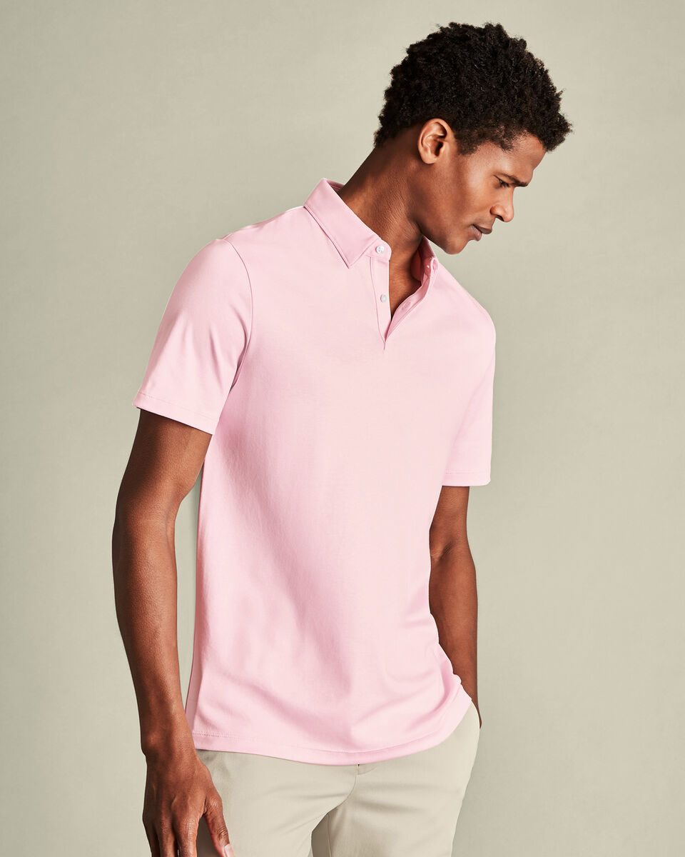 Smart Jersey Polo - Light Pink Main image