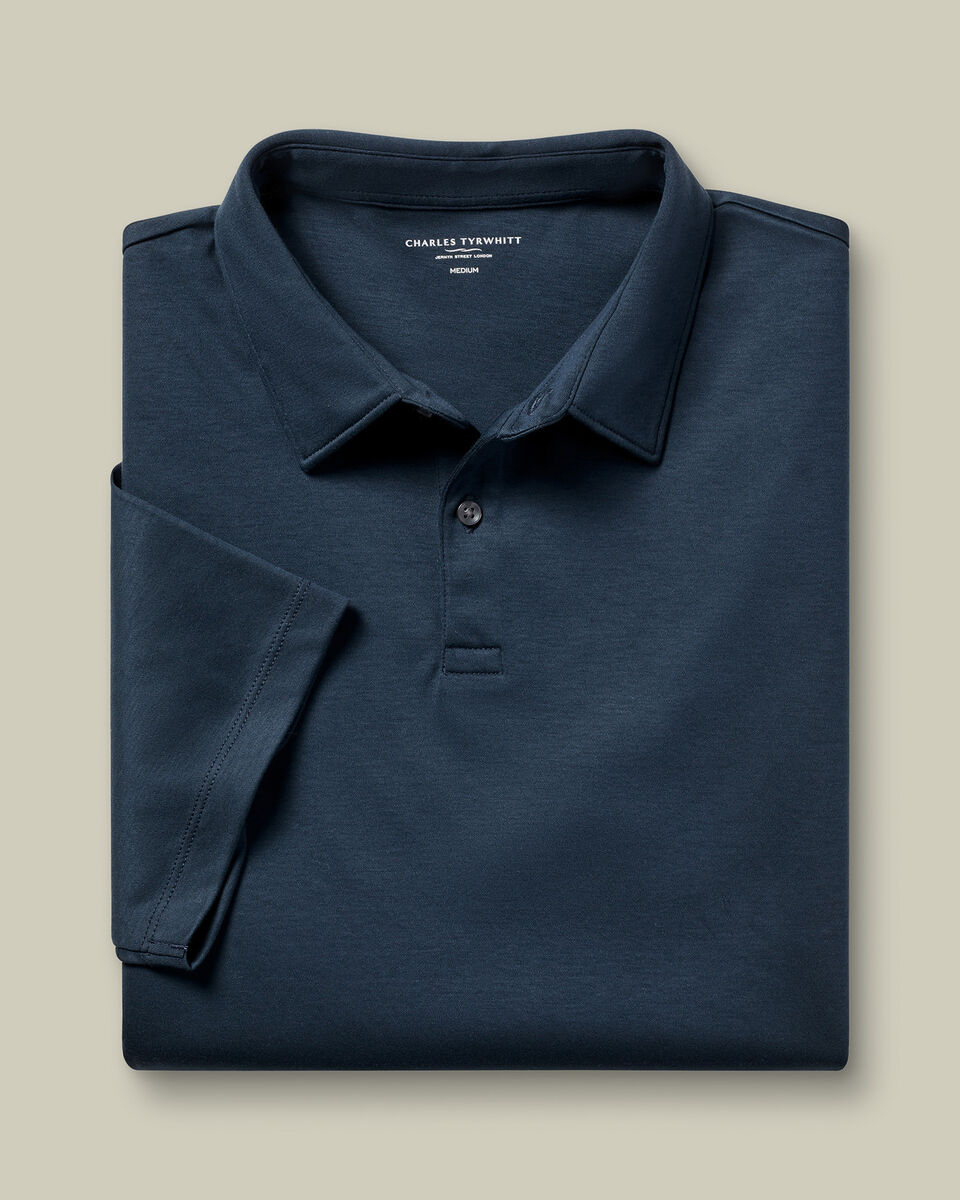 Jersey Polo - Petrol Blue