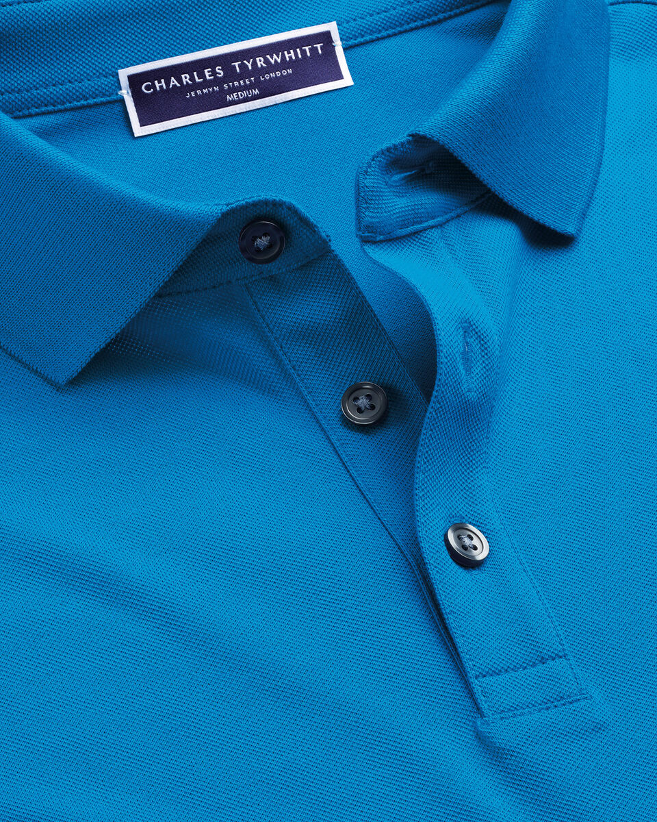 Pique Polo - Bright Blue