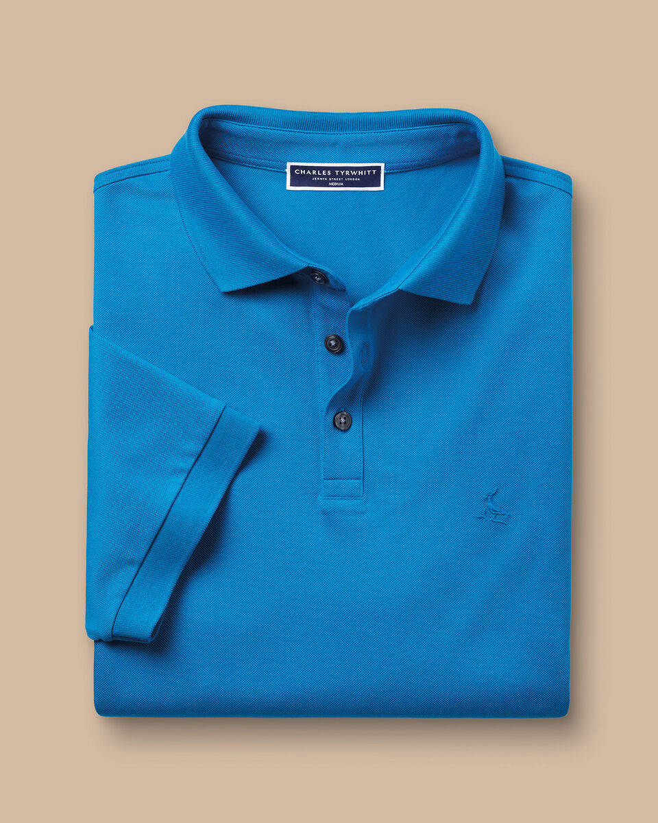 Pique Polo - Bright Blue