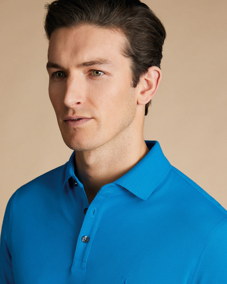 Pique Polo - Bright Blue