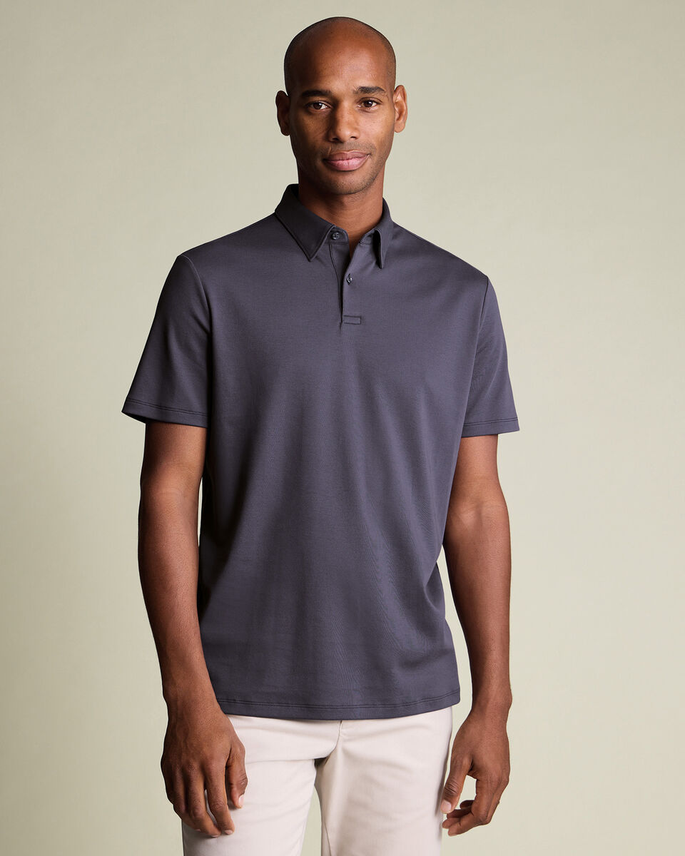 Smart Cotton Polo - Dark Mauve Main image