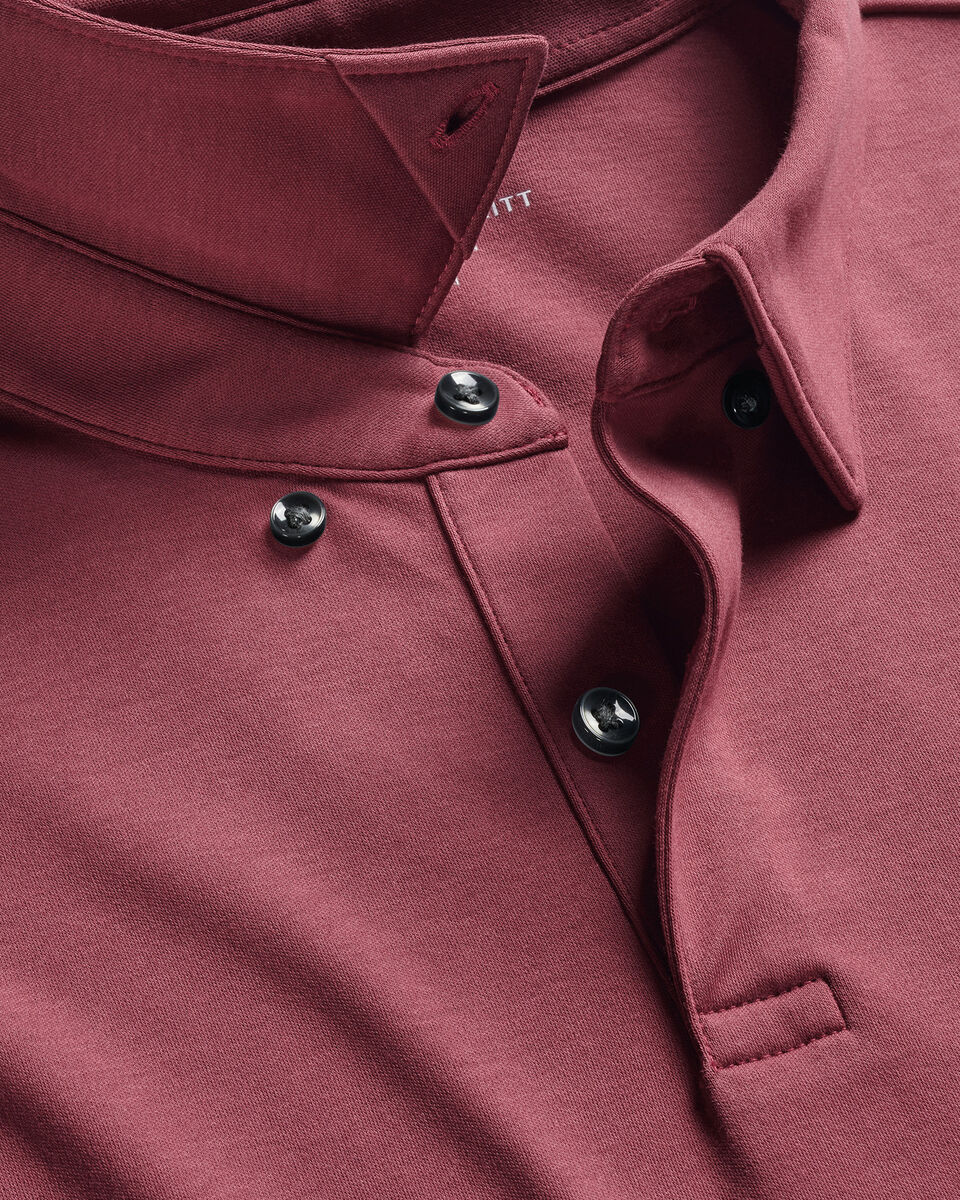 Smart Cotton Polo - Dark Pink
