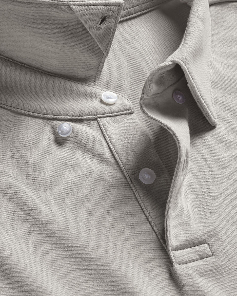 Smart Cotton Polo - Silver Gray