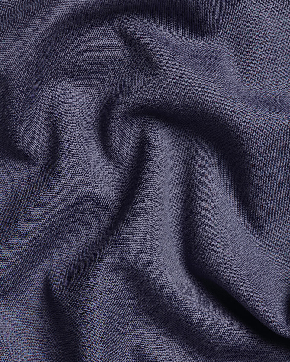 Long Sleeve Smart Cotton Polo - Dark Mauve