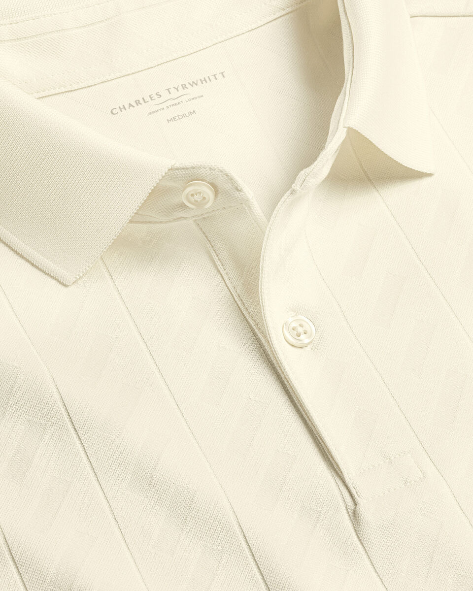 Textured Polo - Cream