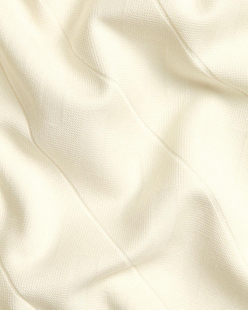 Textured Polo - Cream