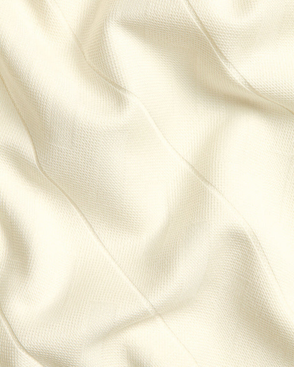 Textured Polo - Cream
