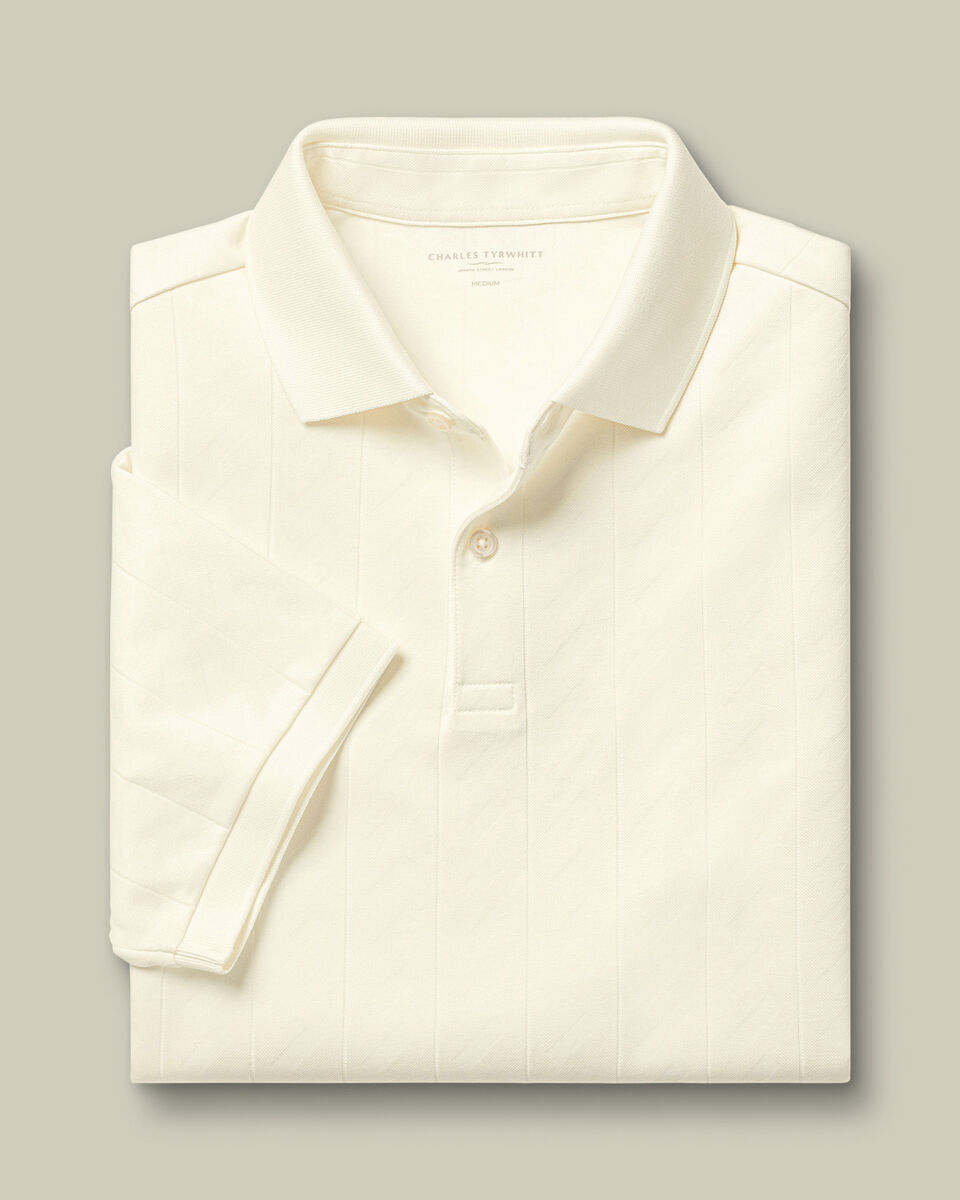 Textured Polo - Cream