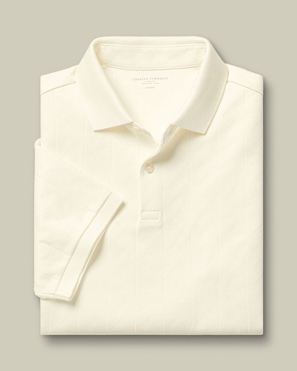 Textured Polo - Cream