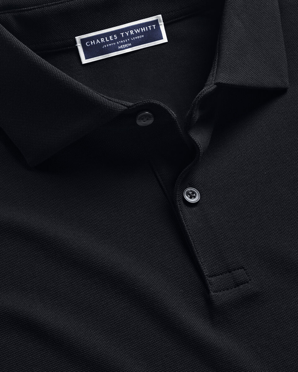 Smart Pique Polo - Black Secondary image