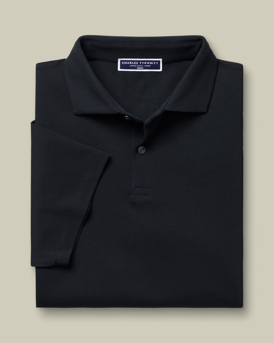 Smart Pique Polo - Black