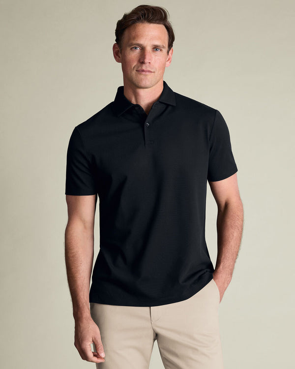 Smart Pique Polo - Black