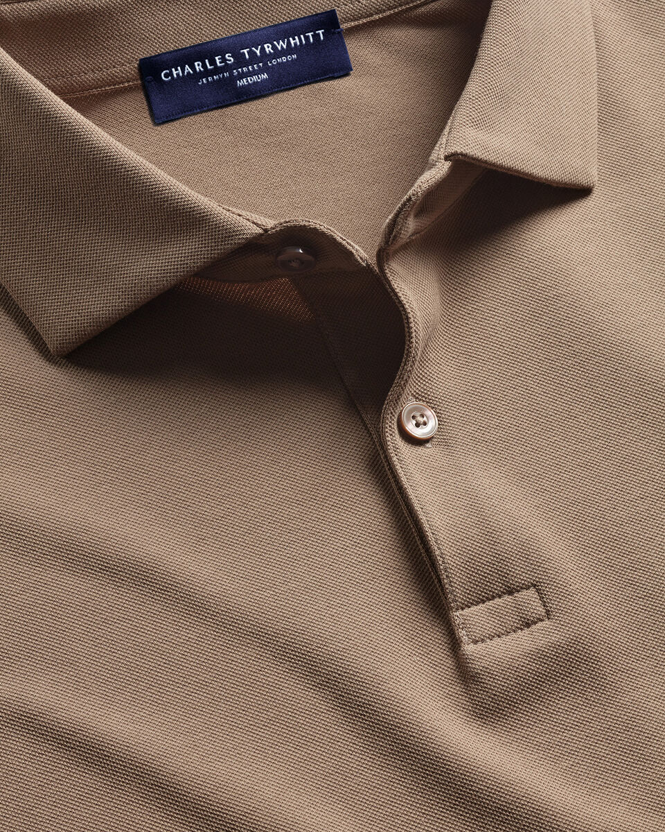Smart Pique Polo - Camel Secondary image