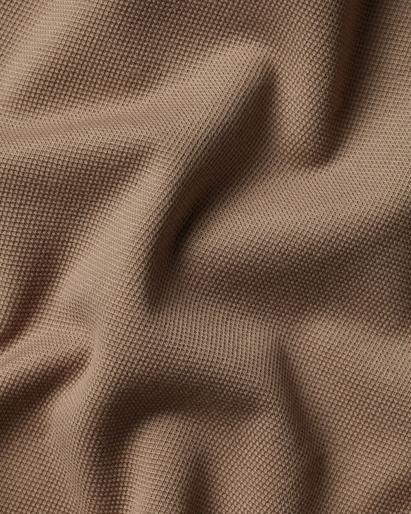 Smart Pique Polo - Camel