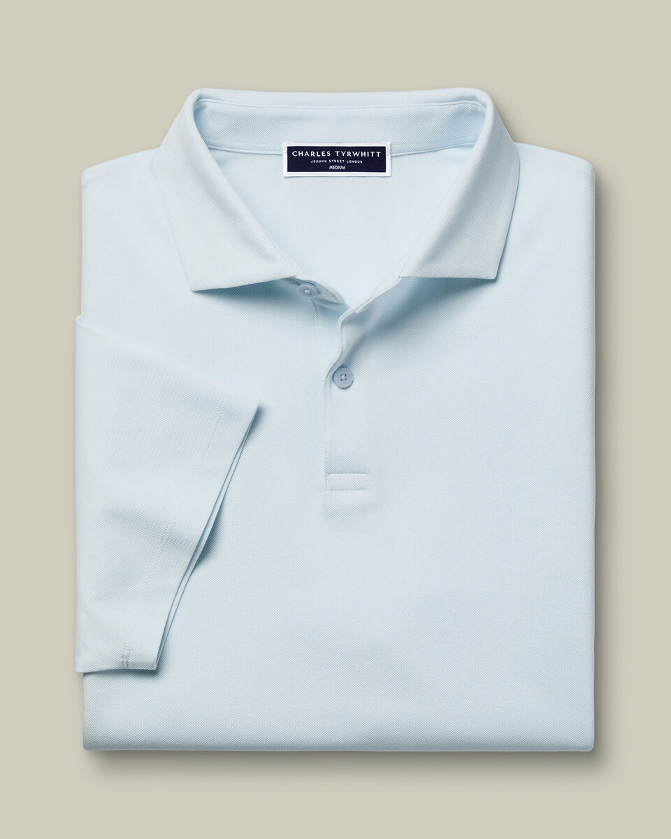 Smart Pique Polo - Ice Blue