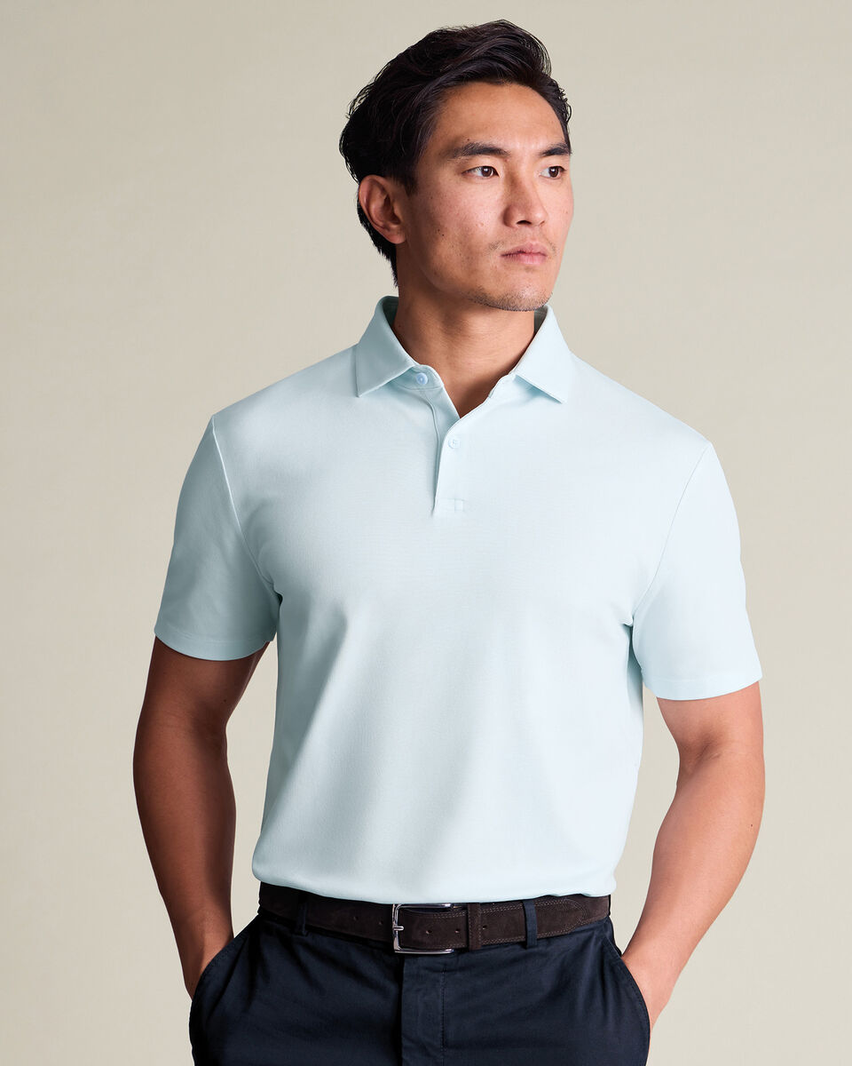 Smart Pique Polo - Ice Blue Main image