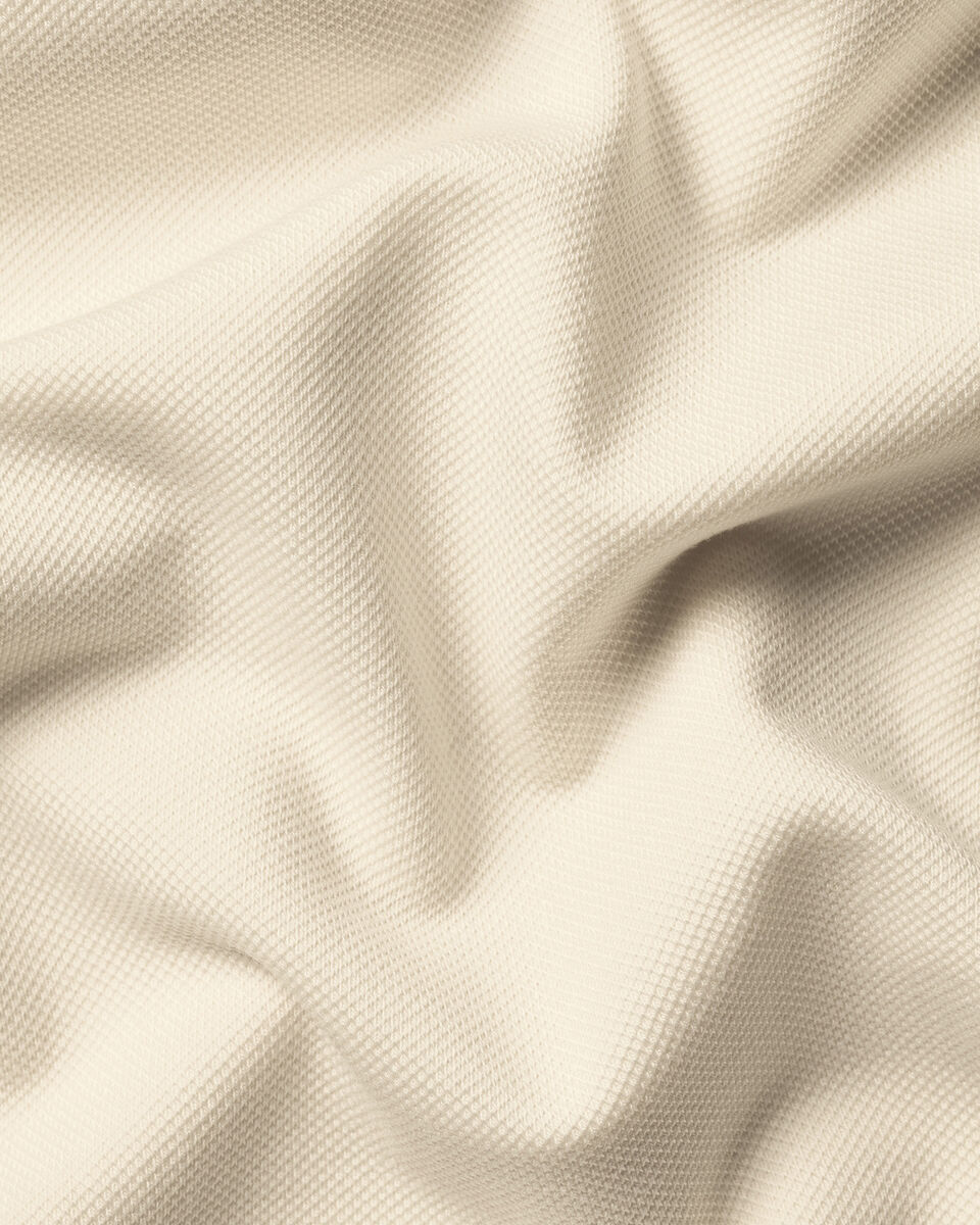 Smart Pique Polo - Cream