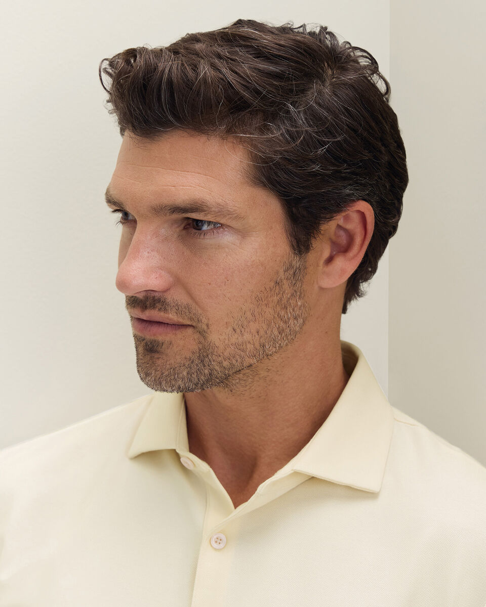 Smart Pique Polo - Cream
