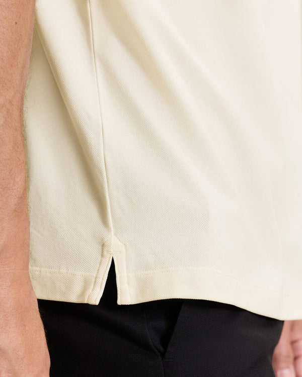 Smart Pique Polo - Cream