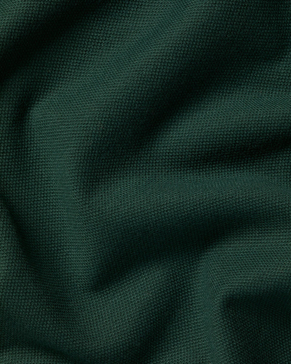 Smart Pique Polo - Dark Green