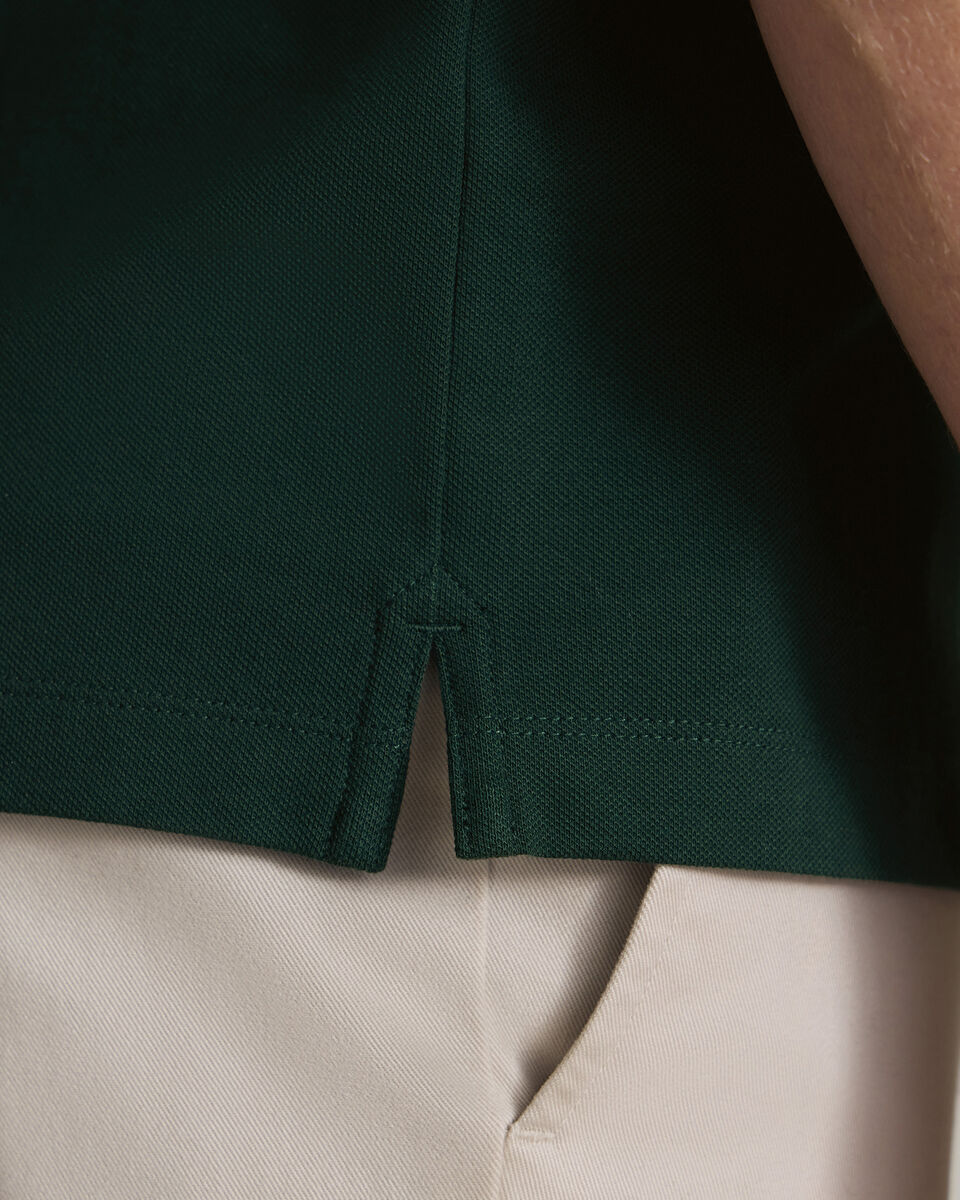 Smart Pique Polo - Dark Green