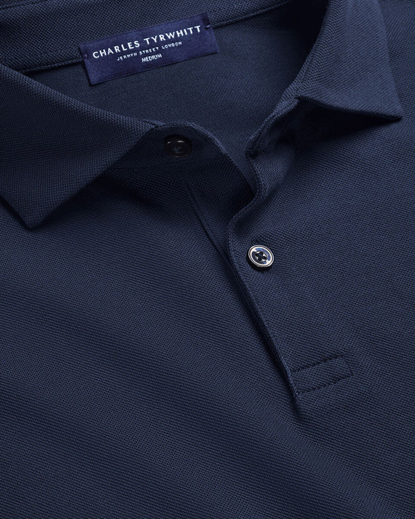 Smart Pique Polo - Navy