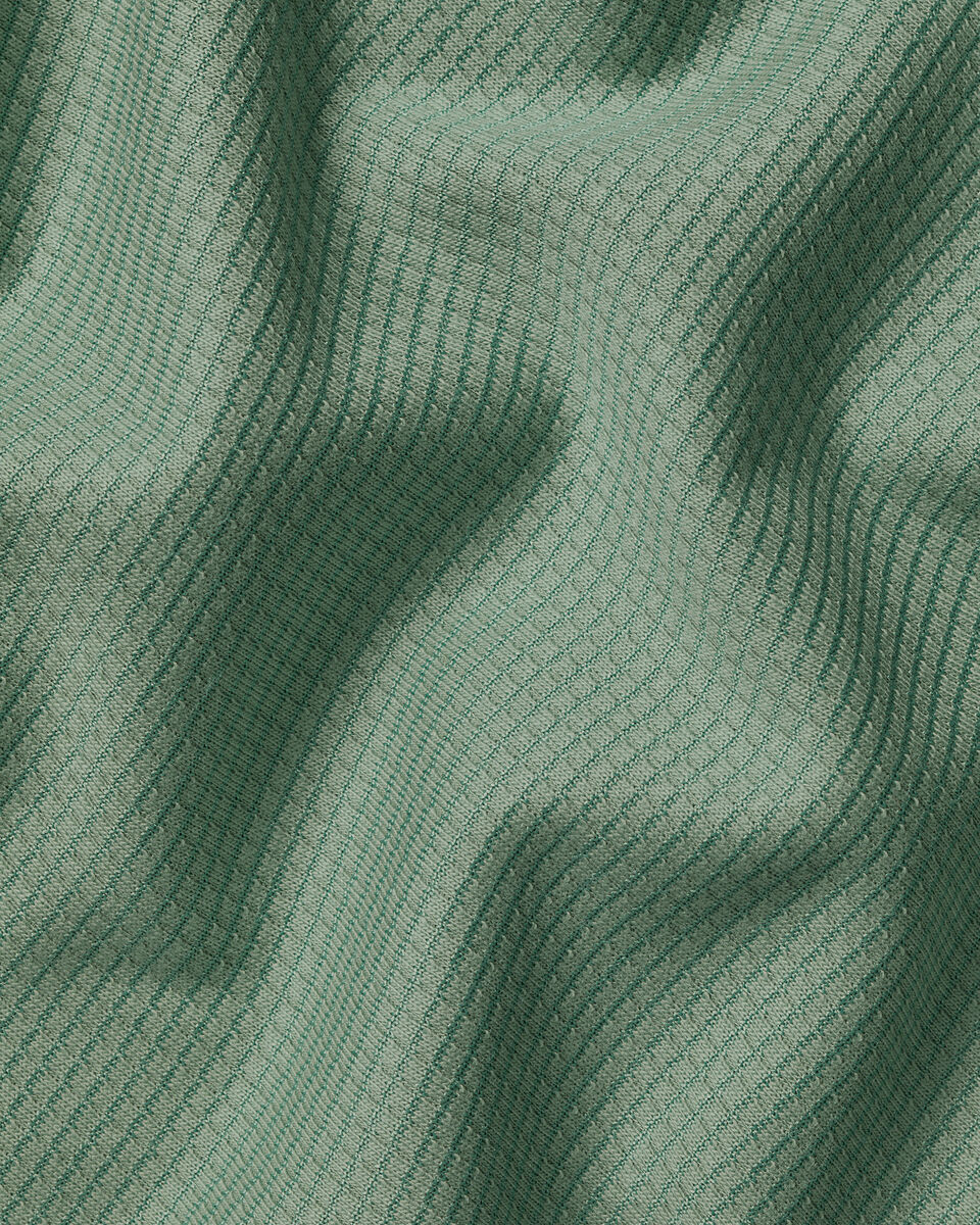 Performance Textured Zip-Neck Polo - Green