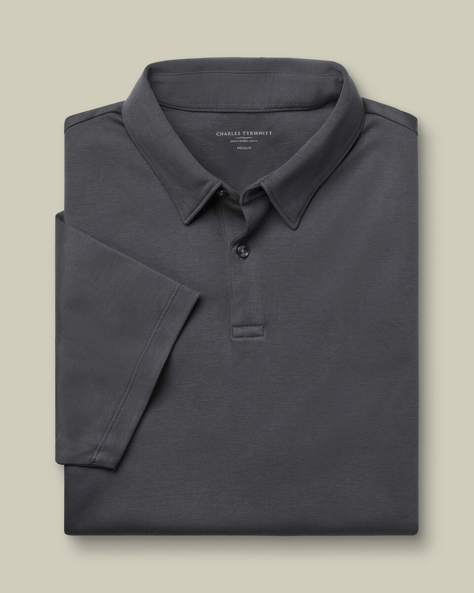 Smart Cotton Polo - Graphite Gray
